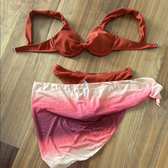 New Orange Brown Rust Bikini Set - Picture 1 of 5